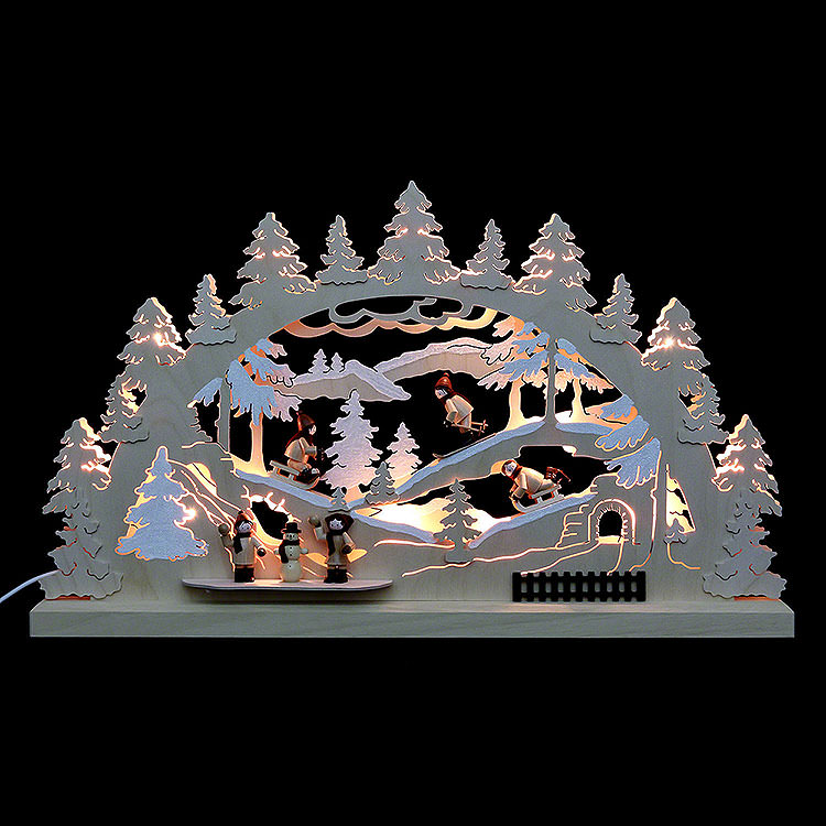 3D Double Arch  -  Winter Countryside  -  62x37x5,5cm / 24x14x2 inch