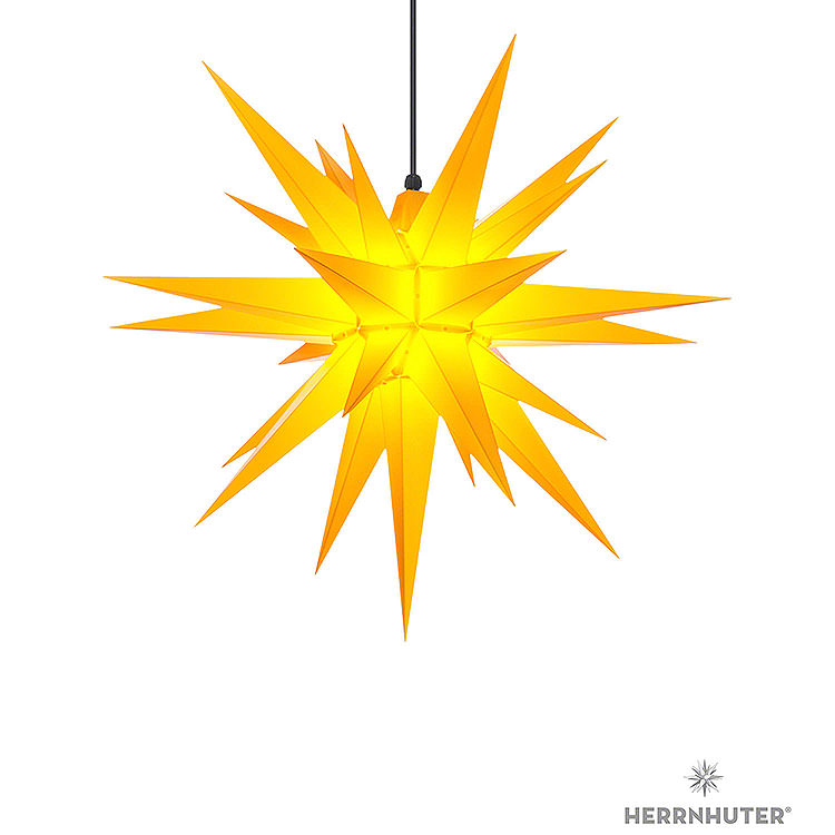 Herrnhuter Moravian Star A7 Yellow Plastic  -  68cm/27 inch