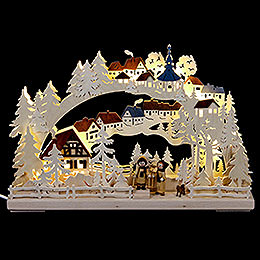 3D - Schwibbogen Winterwanderung  -  43x30cm