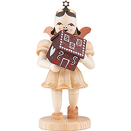 Angel Short Skirt with Gingerbread House  -  Natural  -  6,6cm / 2.6 inch