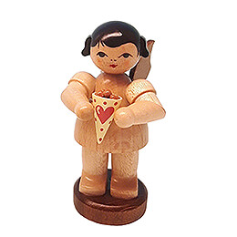 Angel with Candied Almonds  -  Natural Colors  -  Standing  -  6cm / 2.4 inch
