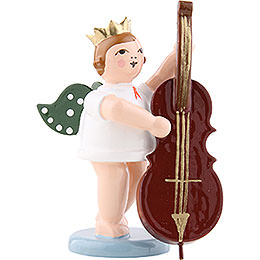 Angel with Crown and Contrabass  -  6,5cm / 2.5 inch