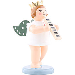 Angel with Crown and Melodica  -  6,5cm / 2.5 inch