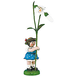 Blumenkind Mädchen mit Schneeglöckchen 2. Auflage  -  11cm