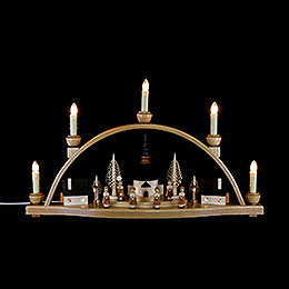 Candle Arch  -  "Church of Seiffen"  -  52x30x14cm / 20.4x11.8x5.5 inch