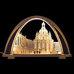 Candle Arch  -  NEW LINE  -  Dresden Church  -  53x31cm / 20.9x12.2 inch