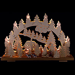 Candle Arch  -  Sled Dogs  -  50x31cm / 19.7x12.2 inch
