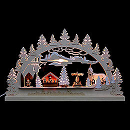 Candle Arch  -  Village Christmas  -  62x37x5,5cm / 24x14x2 inch