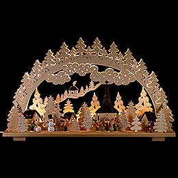 Candle Arch  -  Winter in Seiffen  -  70x45cm / 28x18 inch