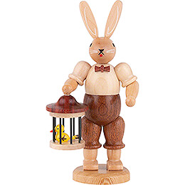 Easter Bunny with Bird Cage  -  11cm / 4 inch