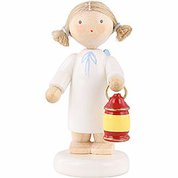 Flax Haired Angel with Lantern  -  5cm / 2 inch