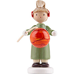 Flax Haired Children Girl with Lampion  -  Edition Flade & Friends  -  4,5cm / 1.8 inch