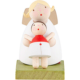 Guardian Angel with Dolly  -  3,5cm / 1.3 inch