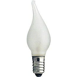 LED - Flammkerze Filament gefrostet  -  Sockel E10  -  12V