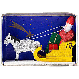 Matchbox  -  Santa Claus with Sled  -  4cm / 1.6 inch