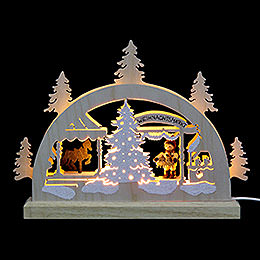 Mini Lightarch  -  Christmas Fair  -  23x15x4,5cm / 9x6x2 inch