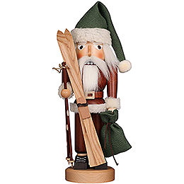 Nutcracker  -  Santa with Ski Natural  -  39,5cm / 15.6 inch