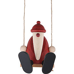 Santa Claus on a Swing  -  9cm / 3.5 inch