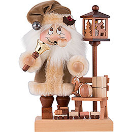 Smoker  -  Gnome Santa on a Bench  -  28,5cm / 11 inch