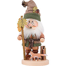 Smoker  -  Gnome with Fox  -  34cm / 13.4 inch