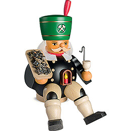 Smoker  -  Miner with Ore, sitting  -  20cm / 7.9 inch