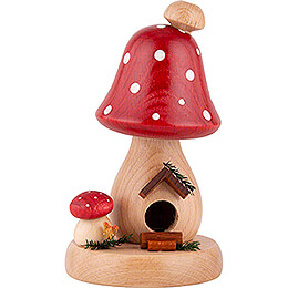 Smoker  -  Mushroom Hut Toadstool  -  13cm / 5.1 inch