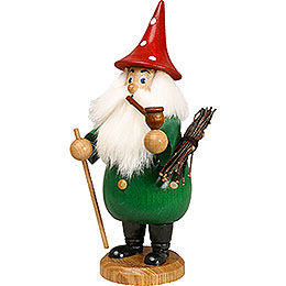 Smoker  -  Rooty - Dwarf Green  -  Hat Red  -  19cm / 7 inch