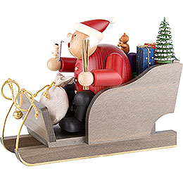 Smoker  -  Santa Claus with Sleigh  -  20cm / 8 inch