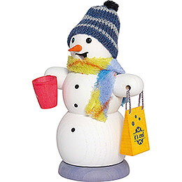 Smoker  -  Snowman with Mulled Wine Mug  -  13cm / 5.1 inch