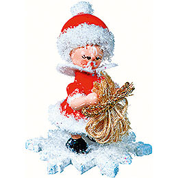 Snowflake as Santa Claus  -  5cm / 2 inch