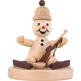 Snowman  -  Junior "Biathlon sitting"  -  7cm / 2.8 inch
