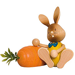 Snubby Bunny with Carrott  -  12cm / 4.7 inch