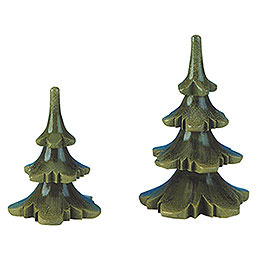 Summer Tree Set of Two  -  6 & 8cm / 2 & 3 inch