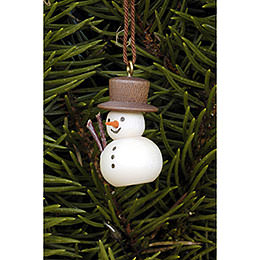 Tree Ornament  -  Snowman Natural  -  3,0x2,0cm / 1.2x0.8 inch