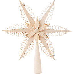 Tree Topper  -  Wood Chip Star  -  23cm / 9.1 inch